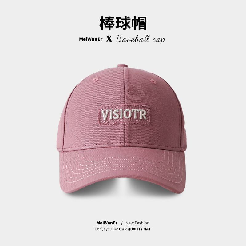 Lettering Cap Baseball Embroidered