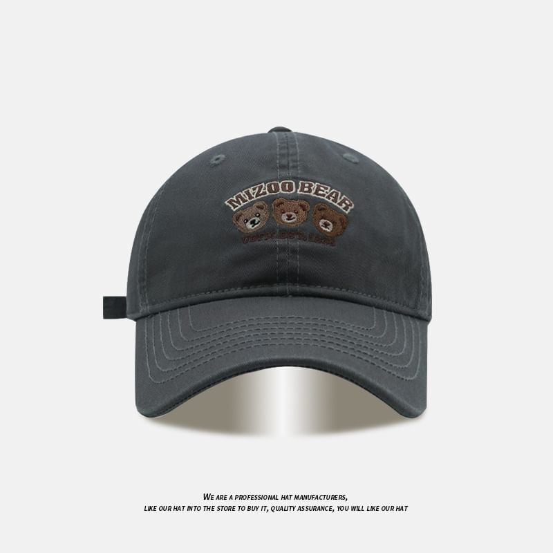 Cap Embroidered Baseball Bear