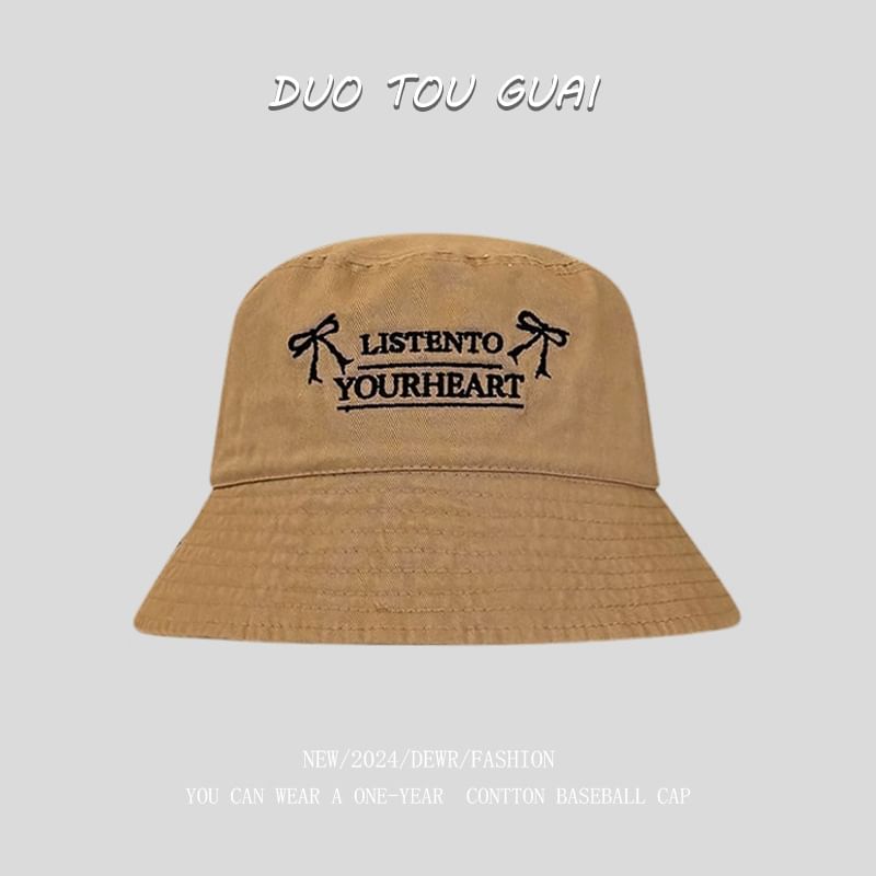 Bucket Hat Lettering Embroidered