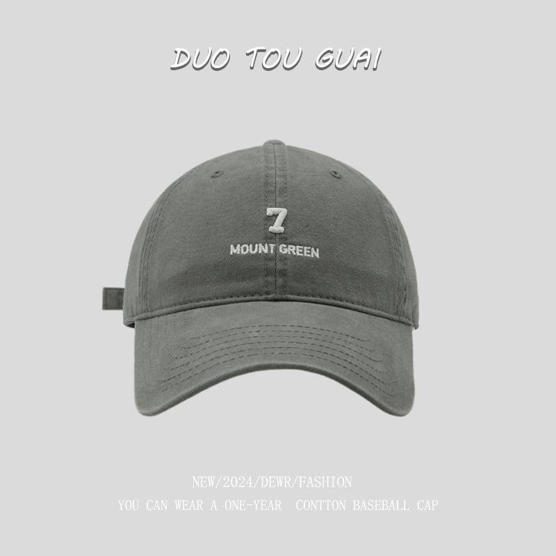 Cap Embroidered Number Baseball