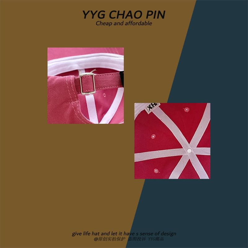 Bow Baseball Cap Embroidered