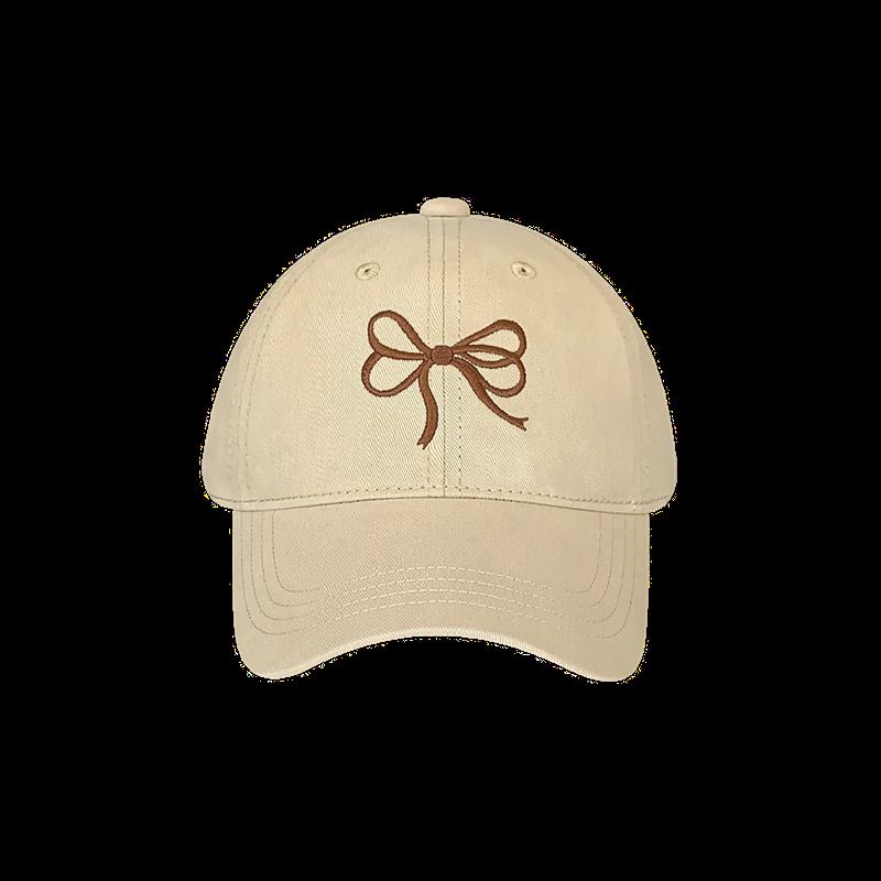 Bow Baseball Cap Embroidered