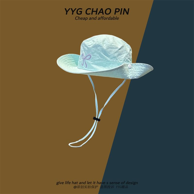 Boonie Hat Embroidered Bow