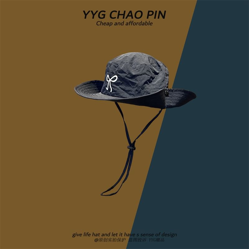 Boonie Hat Embroidered Bow