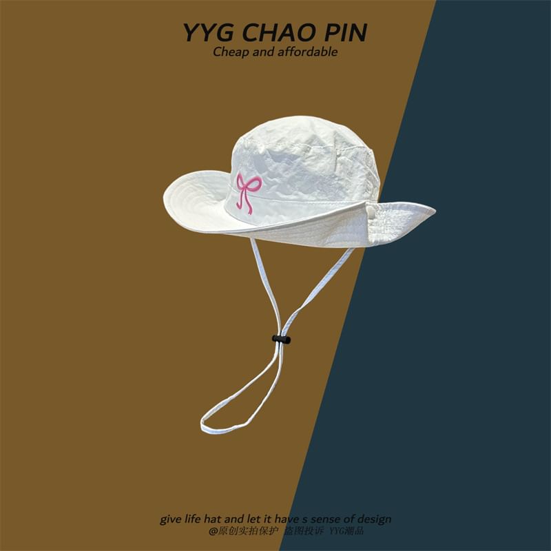 Boonie Hat Embroidered Bow