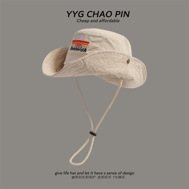 Boonie Lettering Embroidered Hat