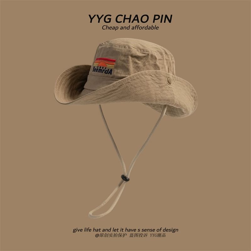 Boonie Lettering Embroidered Hat