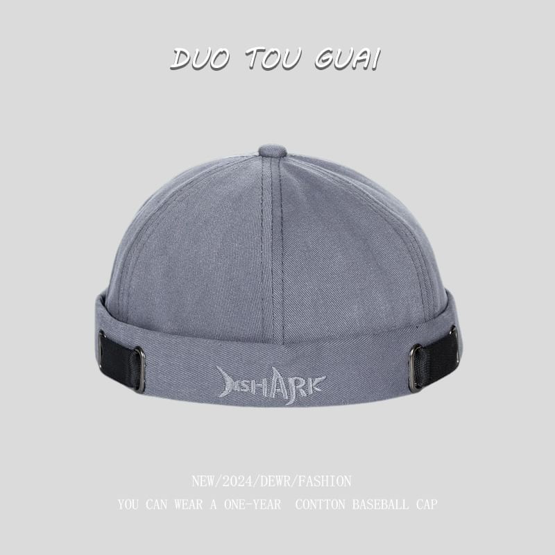 Brimless Hat Embroidered Lettering