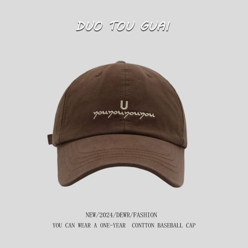 Cap Lettering Embroidered Baseball