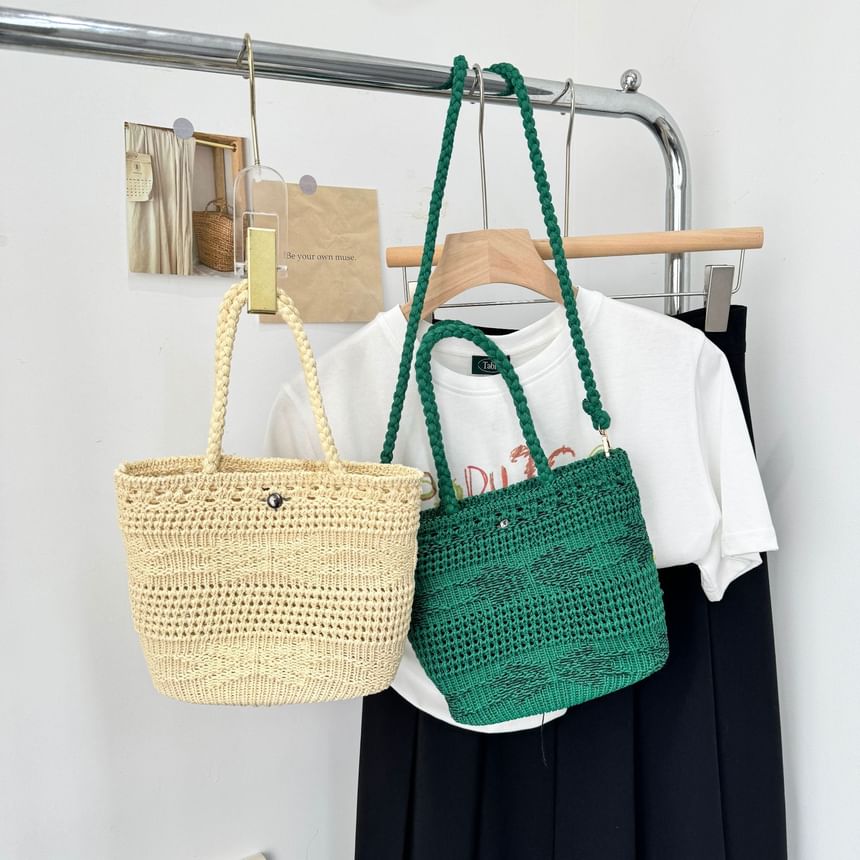 Crossbody Plain Bag Shoulder / Knit