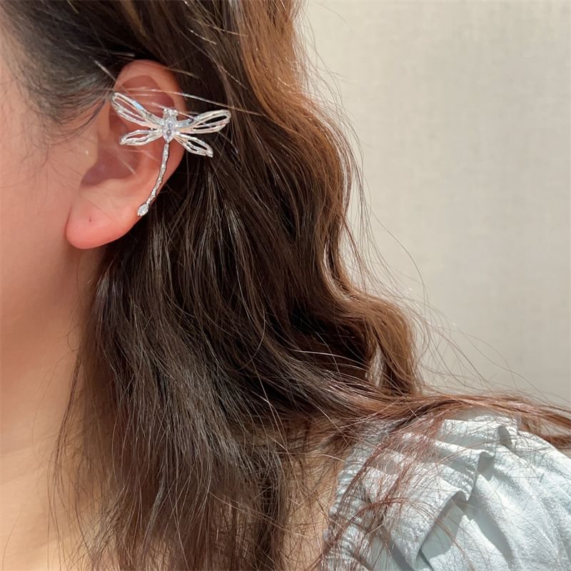 Alloy / Dragonfly Ear Cuff Floral
