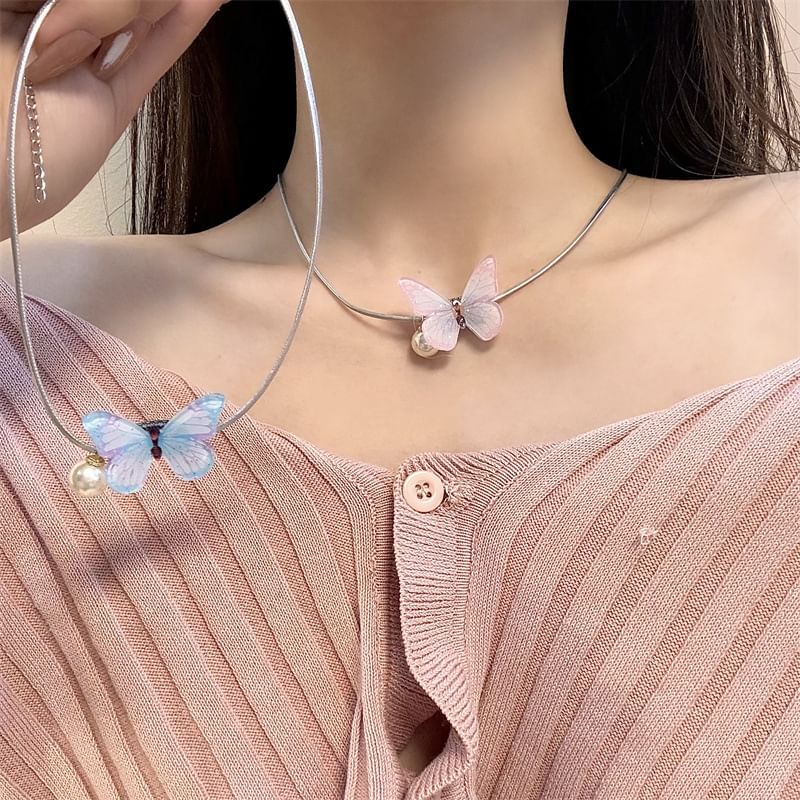 Alloy Butterfly Choker