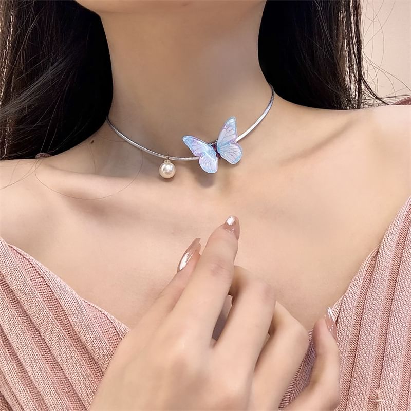 Alloy Butterfly Choker