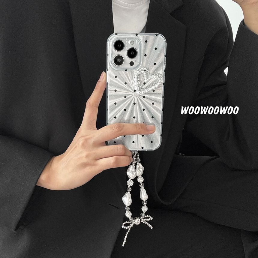 Heart Phone Case Dot Polka