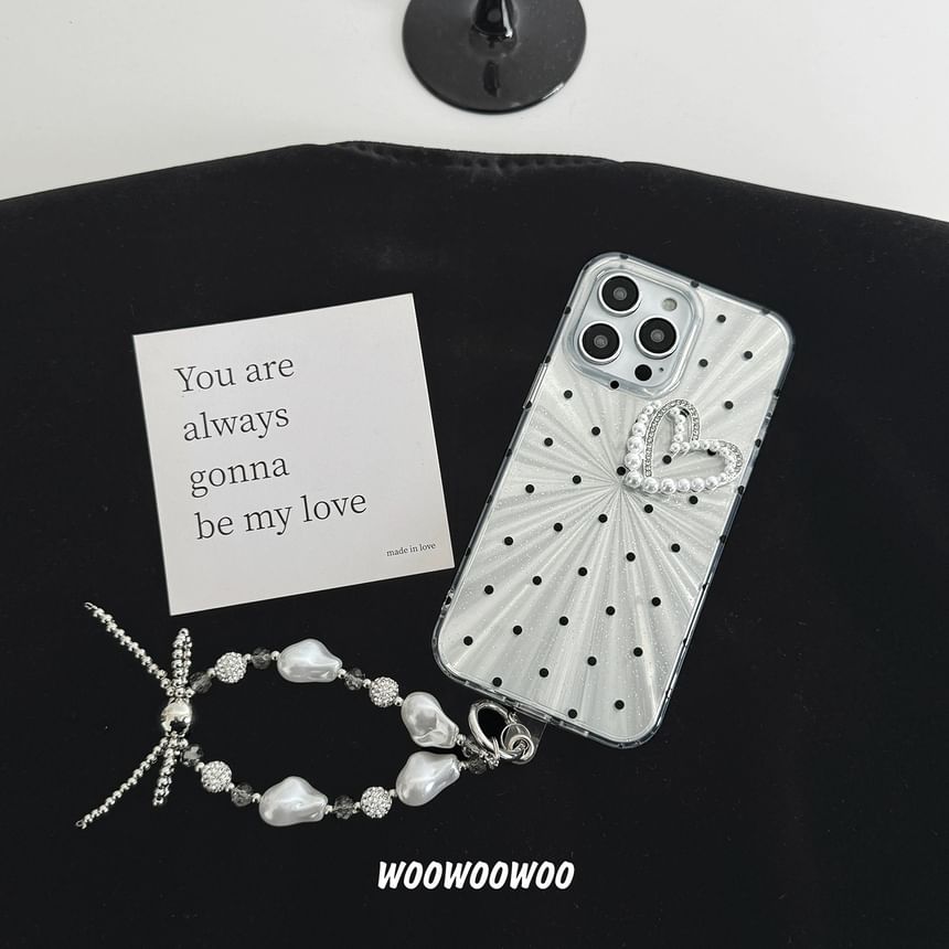 Heart Phone Case Dot Polka