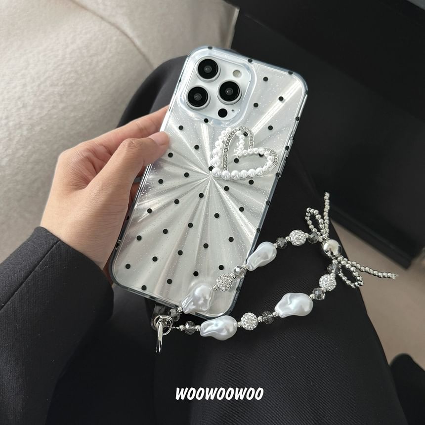 Heart Phone Case Dot Polka