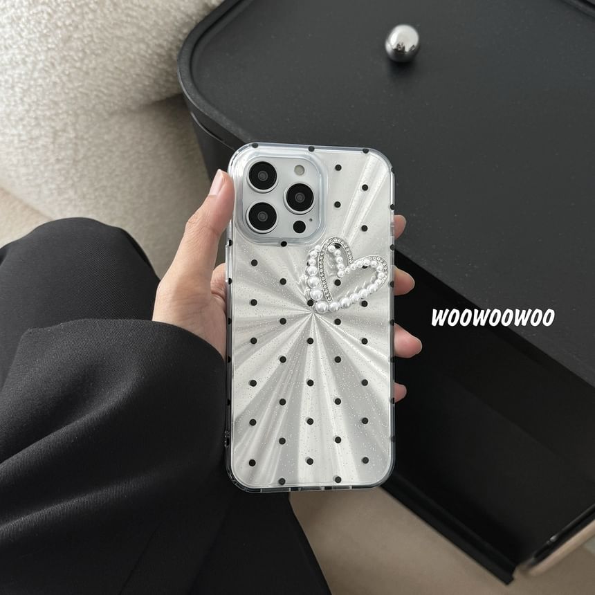 Heart Phone Case Dot Polka
