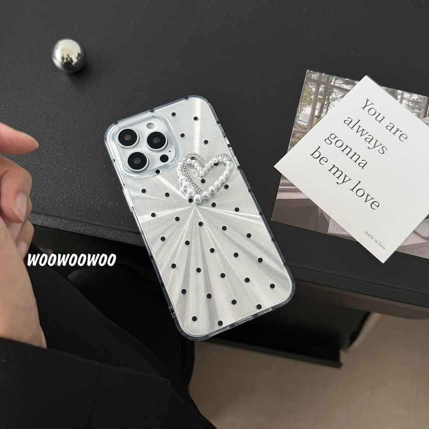 Heart Phone Case Dot Polka