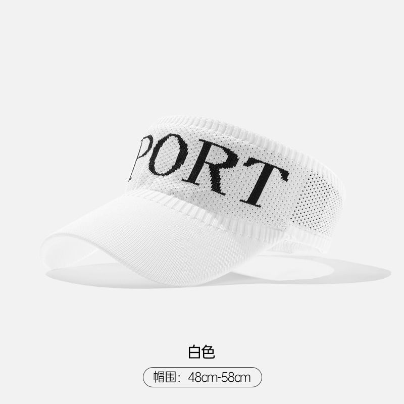 Visor Knit Lettering