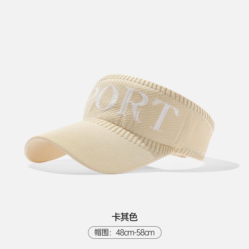 Visor Knit Lettering