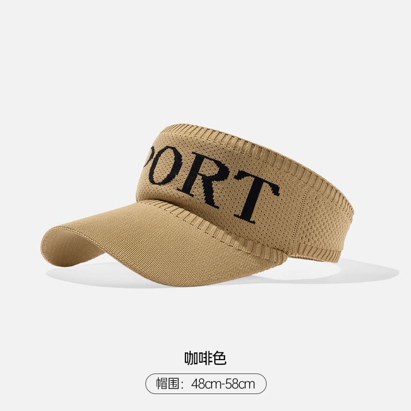 Visor Knit Lettering