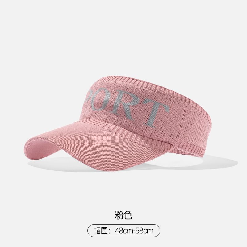 Visor Knit Lettering