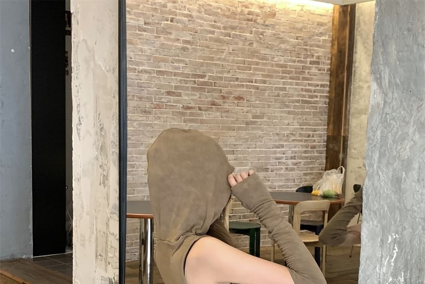 Faux Cutout Pencil / Round Sleeveless Waist Neck Leather Skirt Top Mini Mid