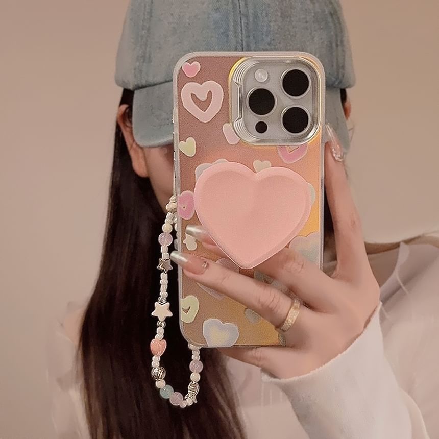 Case Phone Holographic Heart