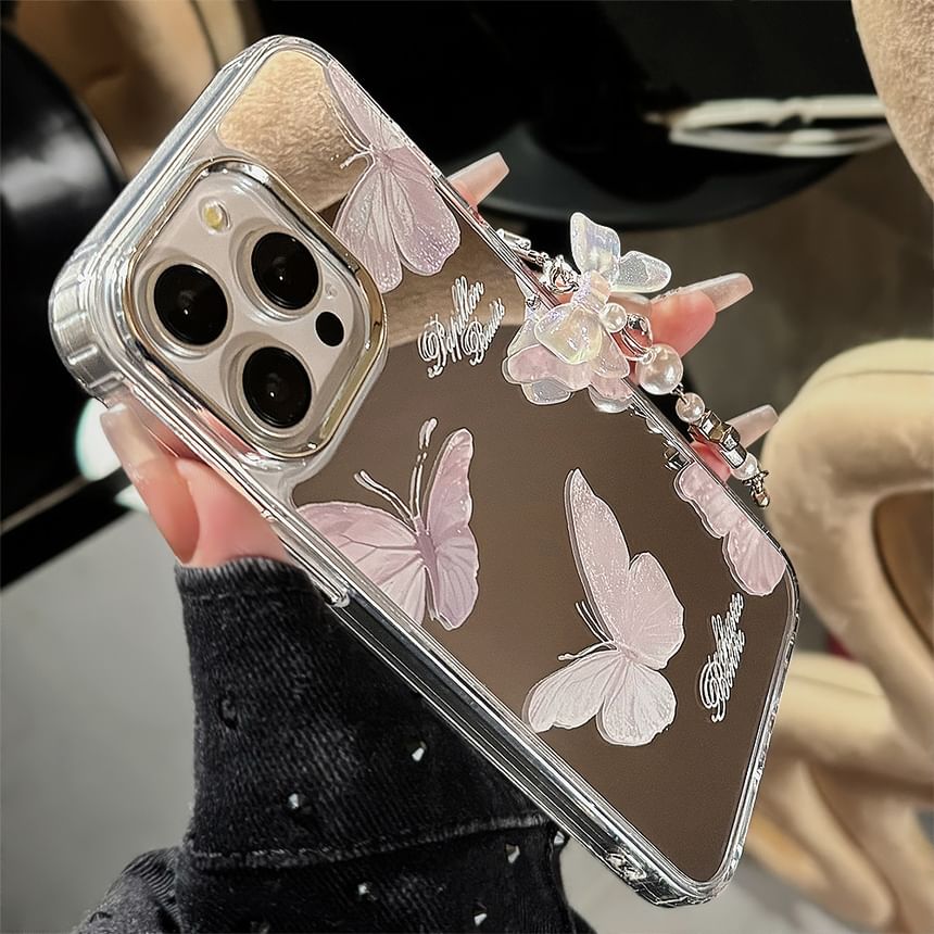 Mirrored Case Butterfly Phone