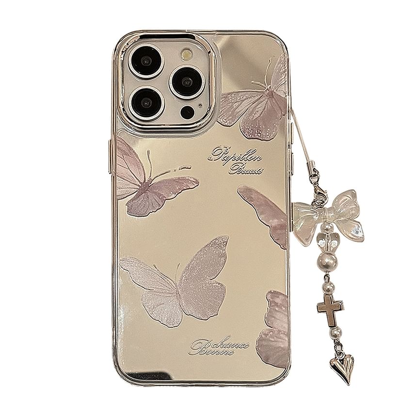 Mirrored Case Butterfly Phone