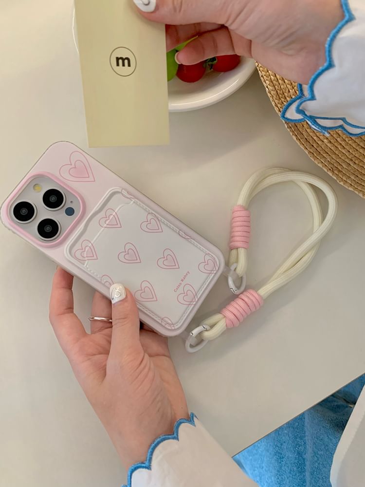 Heart Case Card Phone Holder