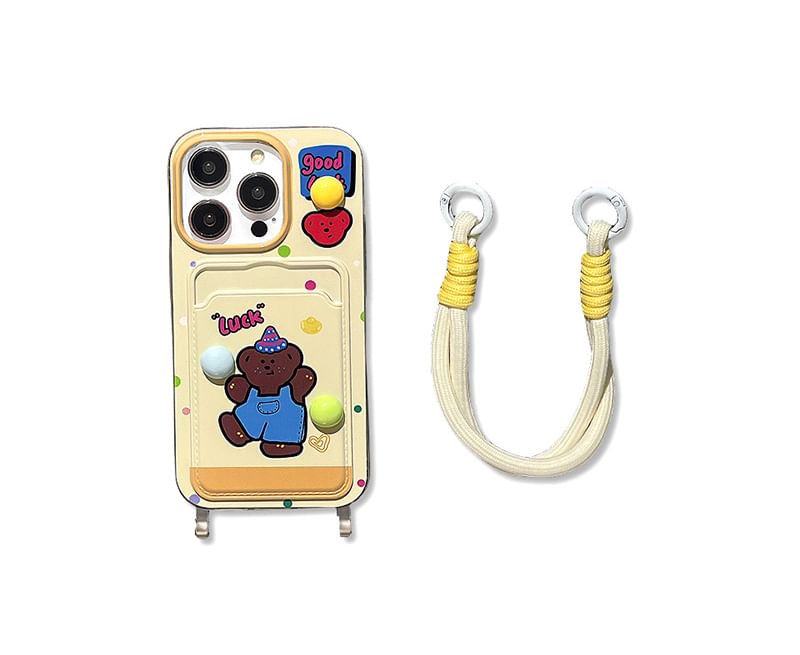 Card Holder Case Bear Phone