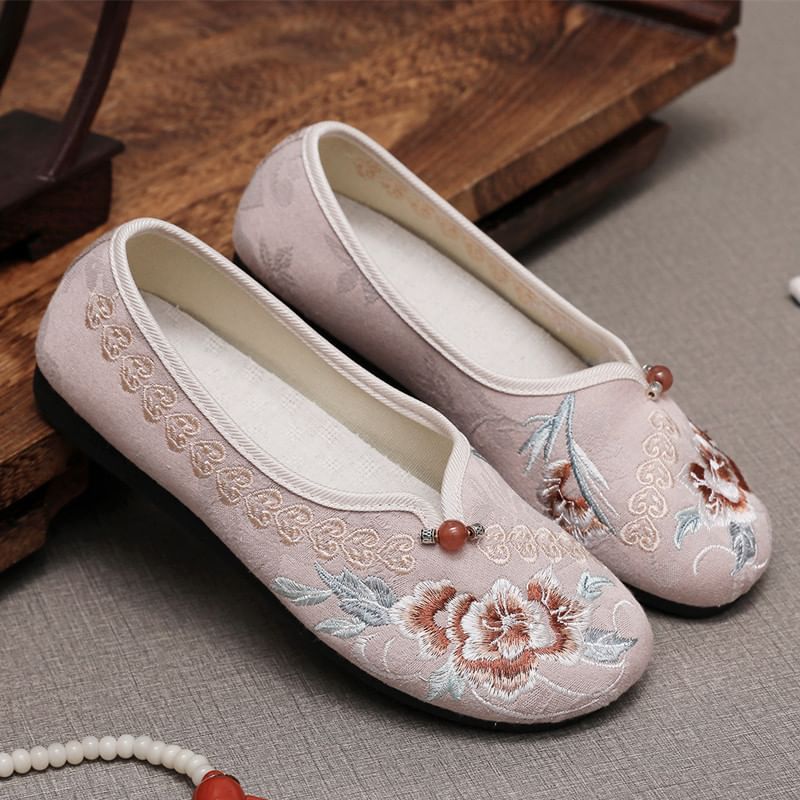Flats Flower Embroidered