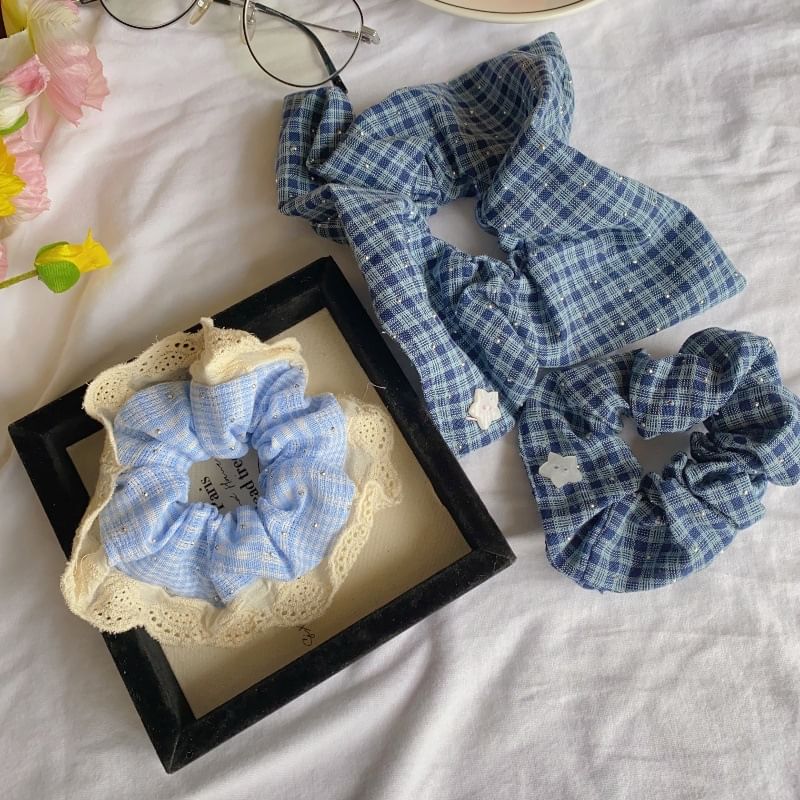 Plaid Scrunchie