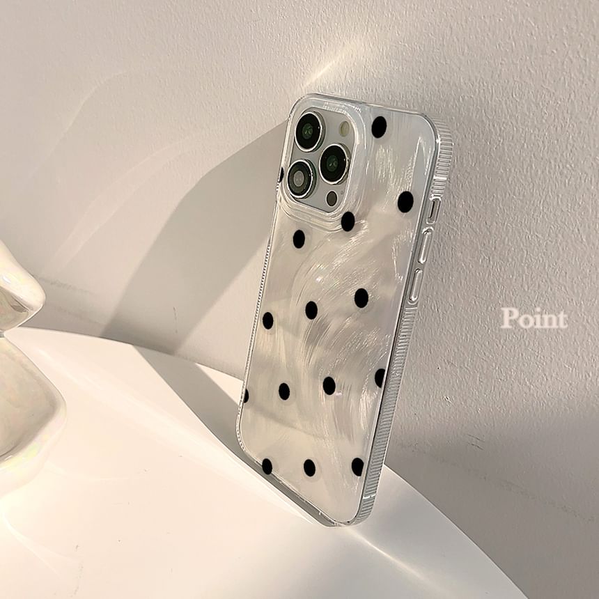 Case Phone Dot Polka