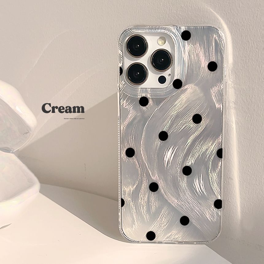 Case Phone Dot Polka