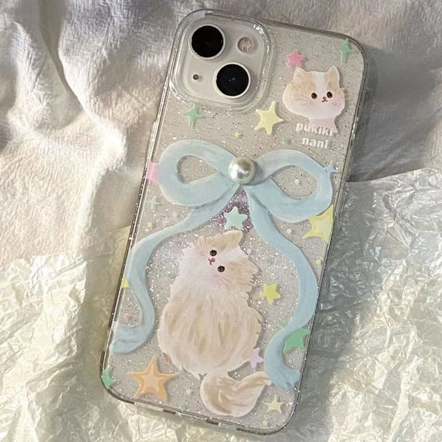 Cat Phone Ribbon Case