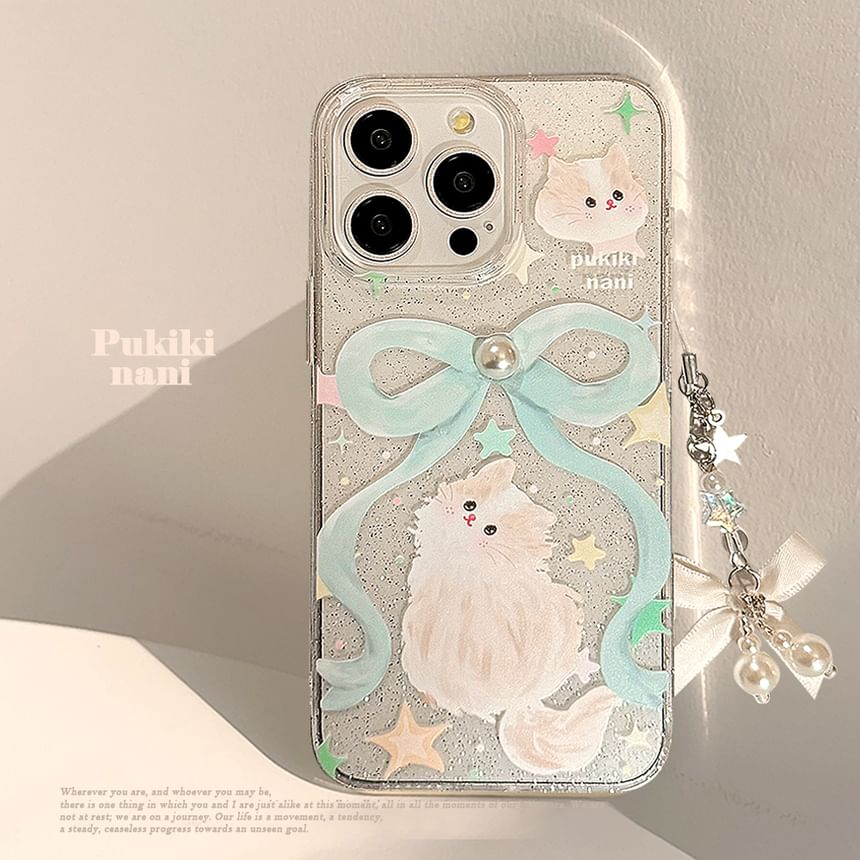 Cat Phone Ribbon Case