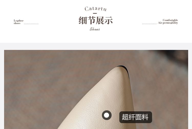 Pointed Heel Block Pumps