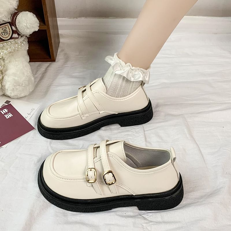 Buckled Loafers Platform