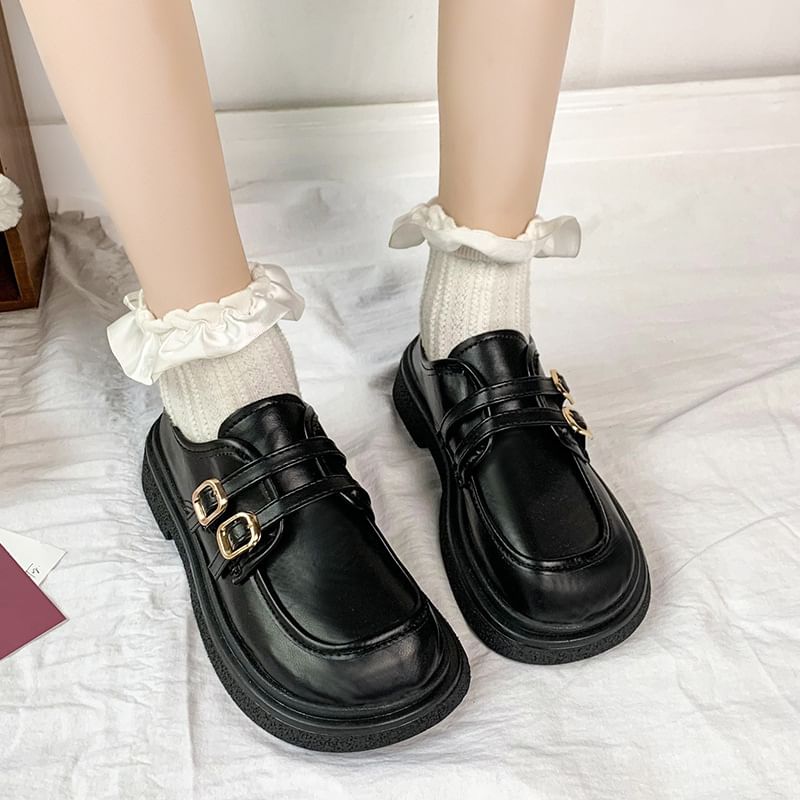 Buckled Loafers Platform