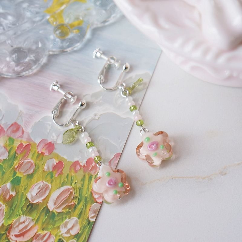 Alloy Floral Earring Dangle