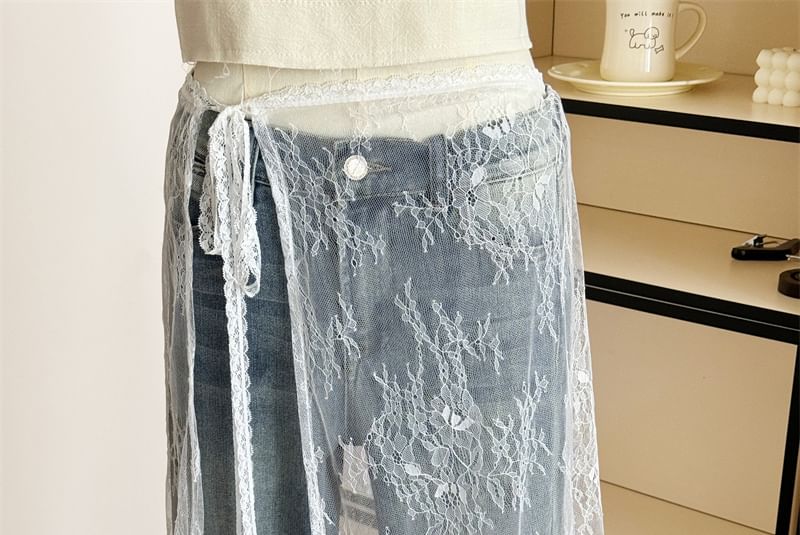 Half Skirt Apron Lace