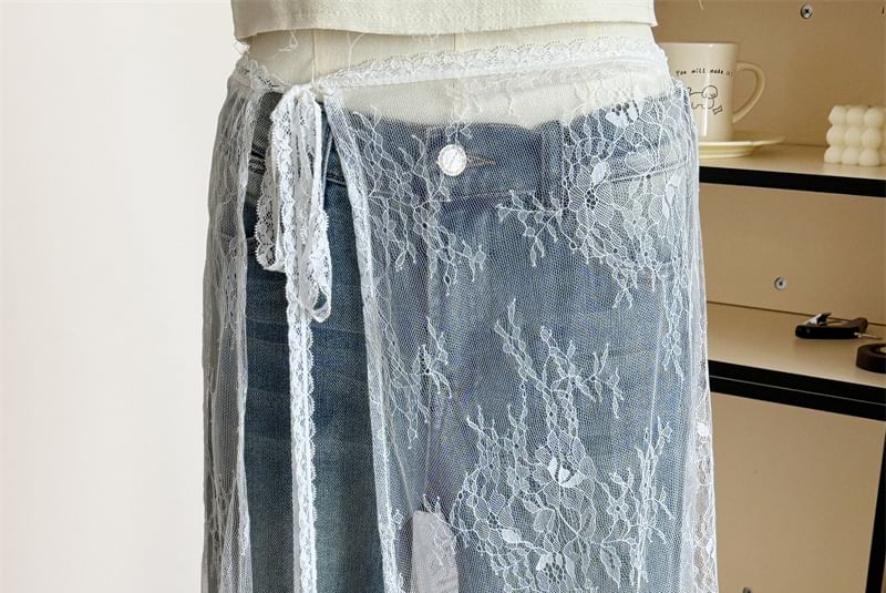 Half Skirt Apron Lace