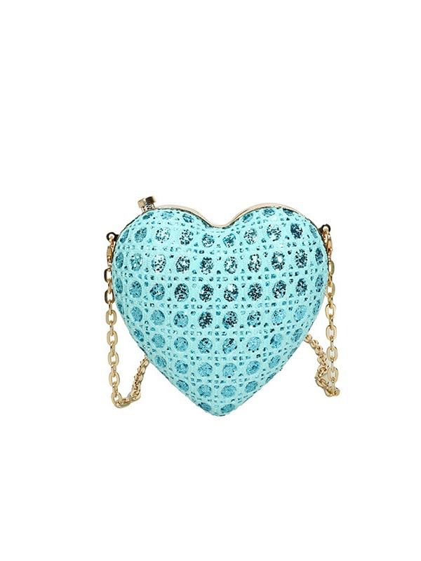 Heart Crossbody Chain Strap Bag