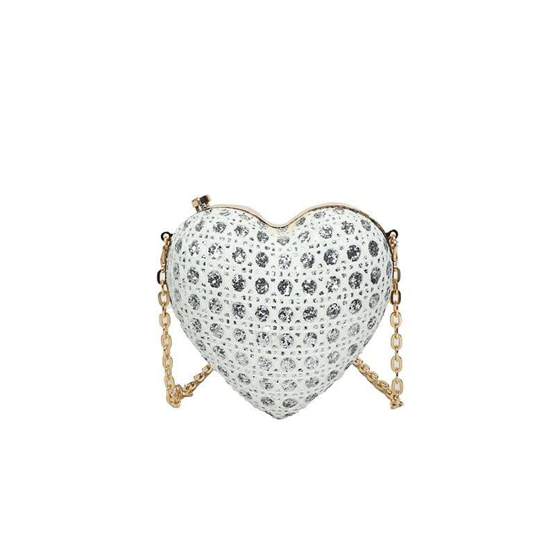 Heart Crossbody Chain Strap Bag