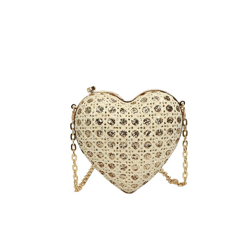Heart Crossbody Chain Strap Bag