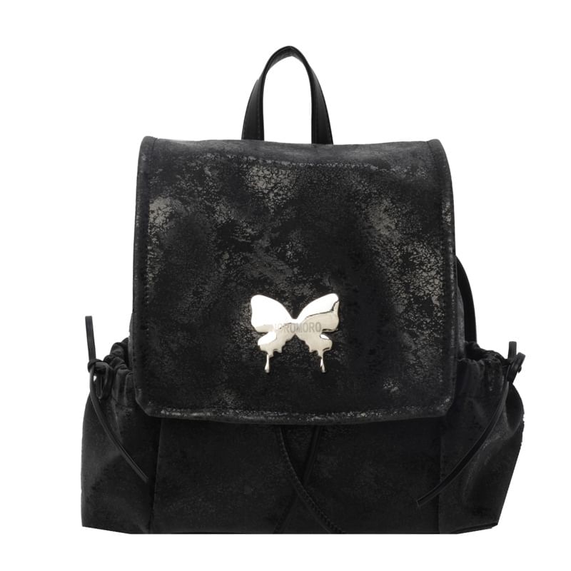 Butterfly Flap Backpack Studded Multi-Pocket