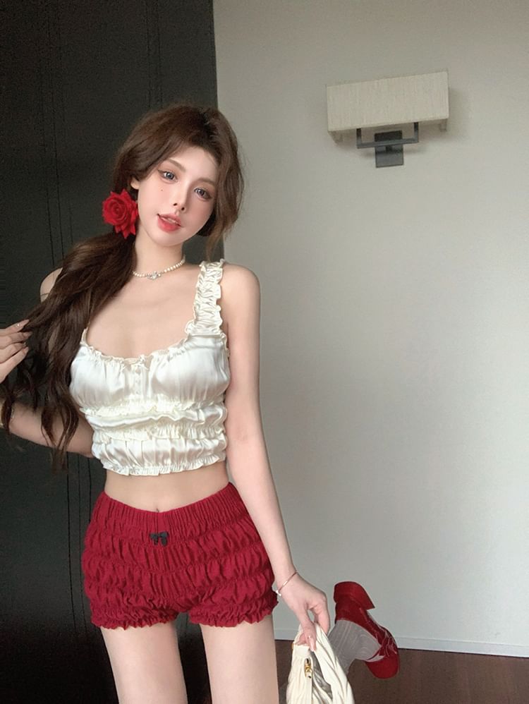 Tank / Crop Hot Top Square Neck Pants