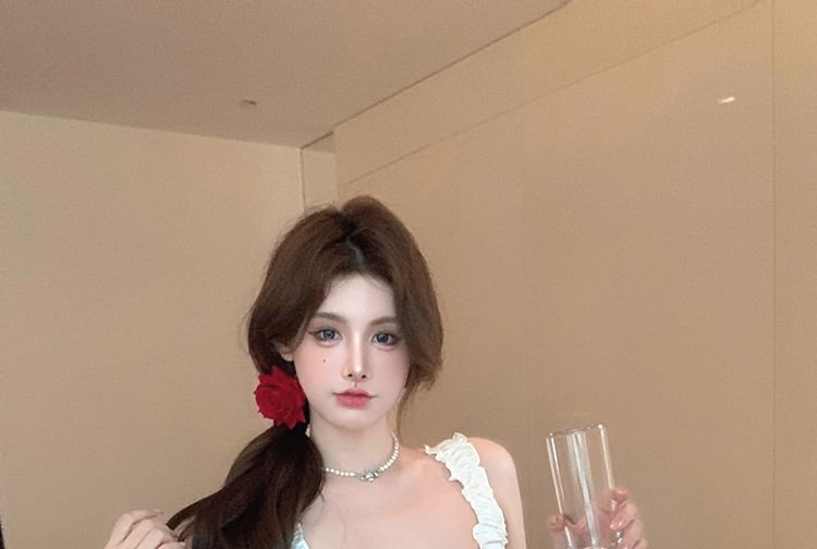 Tank / Crop Hot Top Square Neck Pants